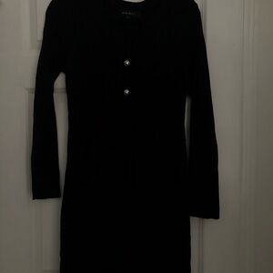 Nine West Black Long Sleeve Dress